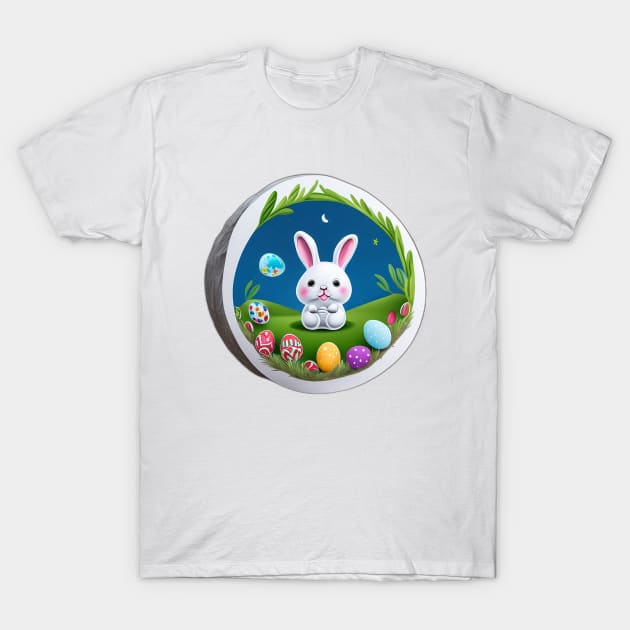 Happy Easter Bunny T-Shirt by LATAVIdesign